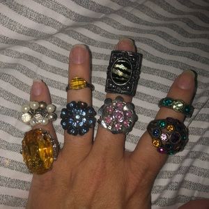 Lot of costume rings